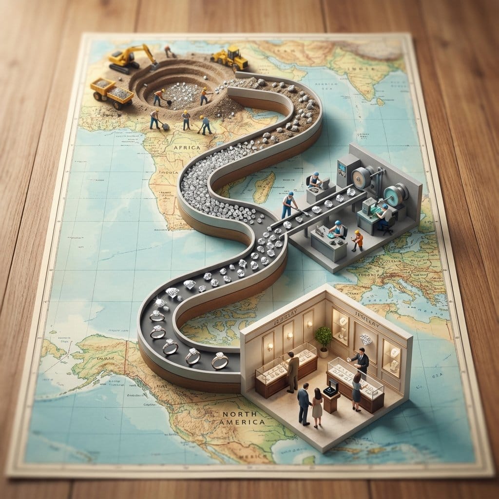 Seed to Shelf Diorama Flowchart Prompt