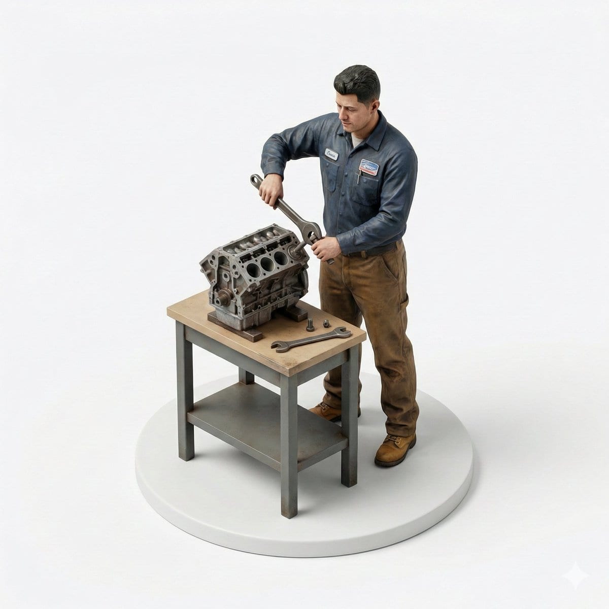 Selfie to Isometric Figurine Prompt Template