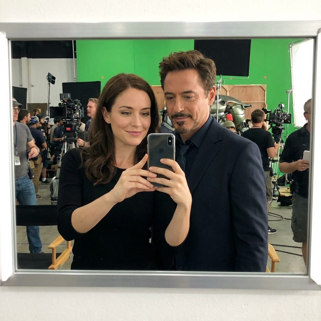 Selfie with Movie Character Template Prompt