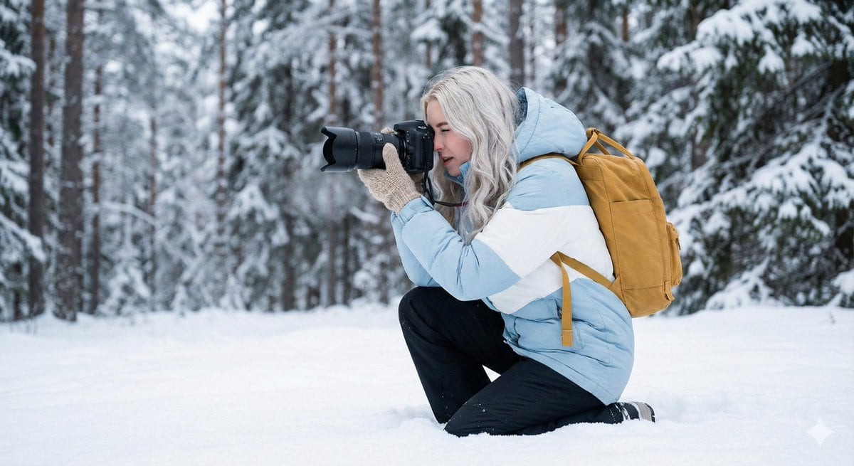 Serene Winter Photography Portrait