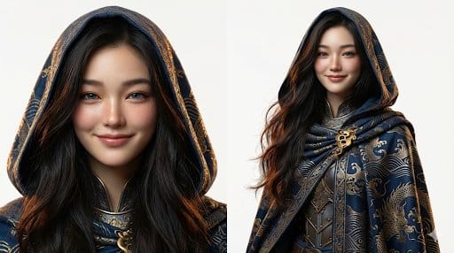 Side-by-Side Fantasy Character Design Sheet