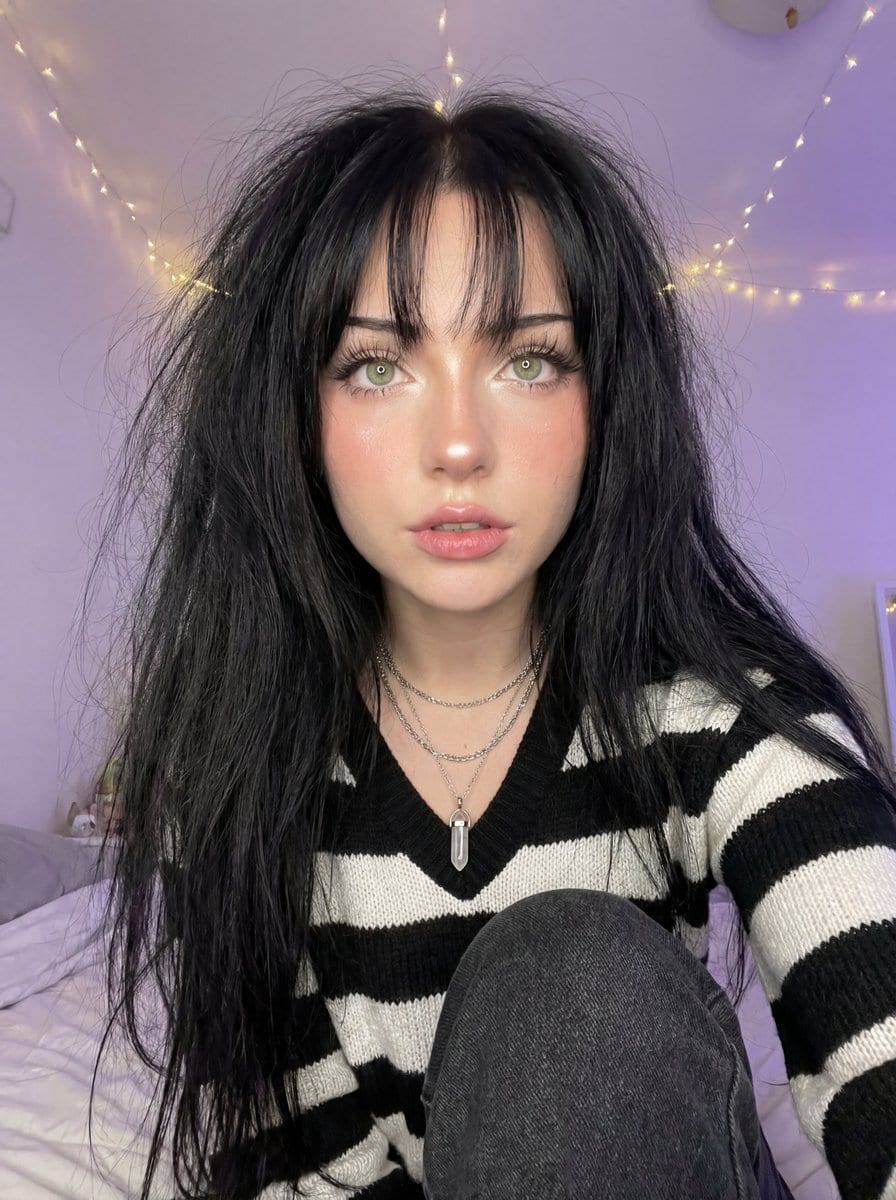 Soft Focus High-Angle Selfie Prompt