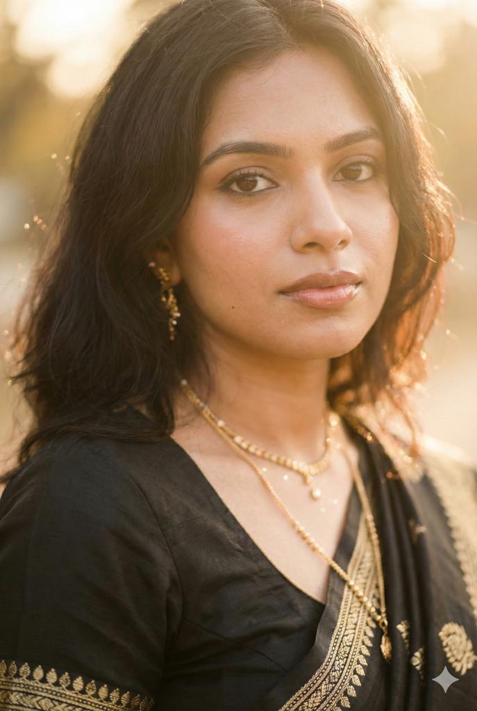 Soft Glam Close-Up Portrait Prompt (Indian Woman)
