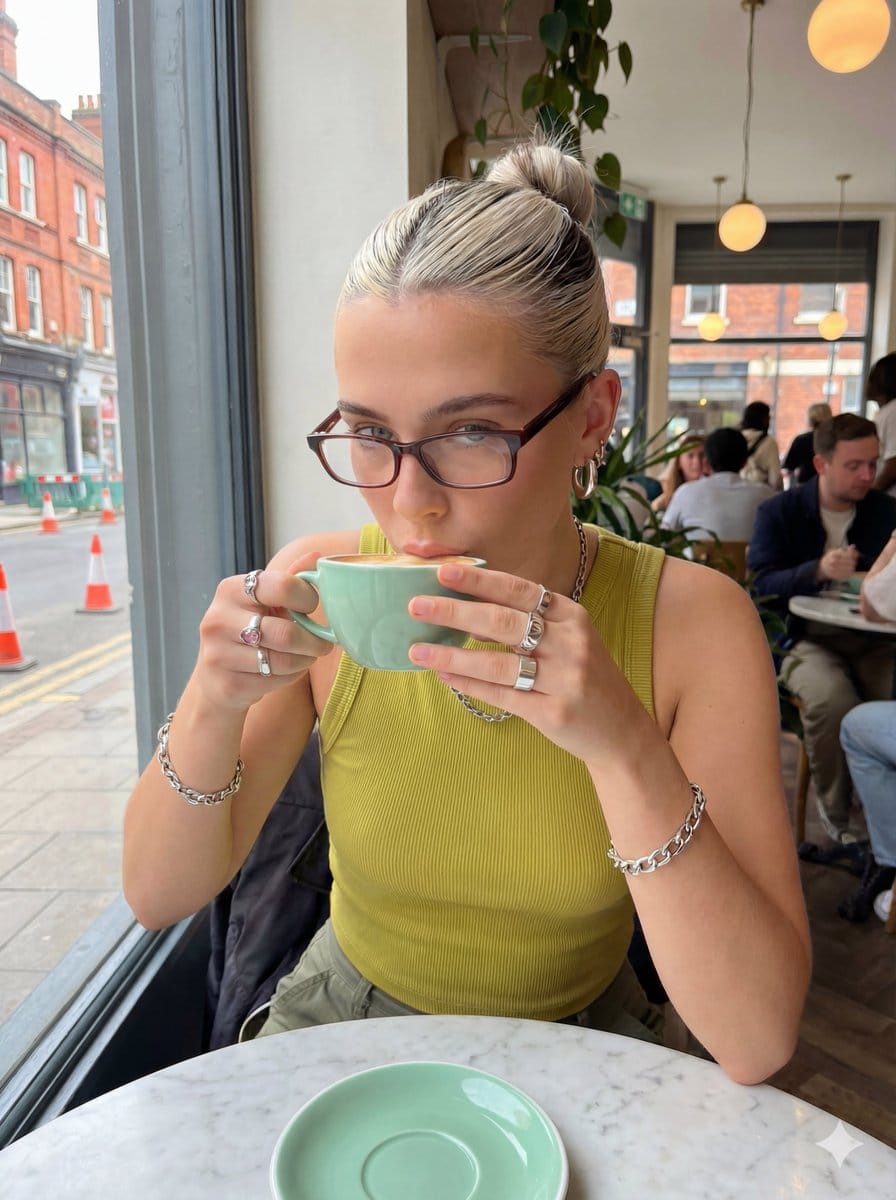 Structured Prompt for Coffee Shop Lifestyle Photo