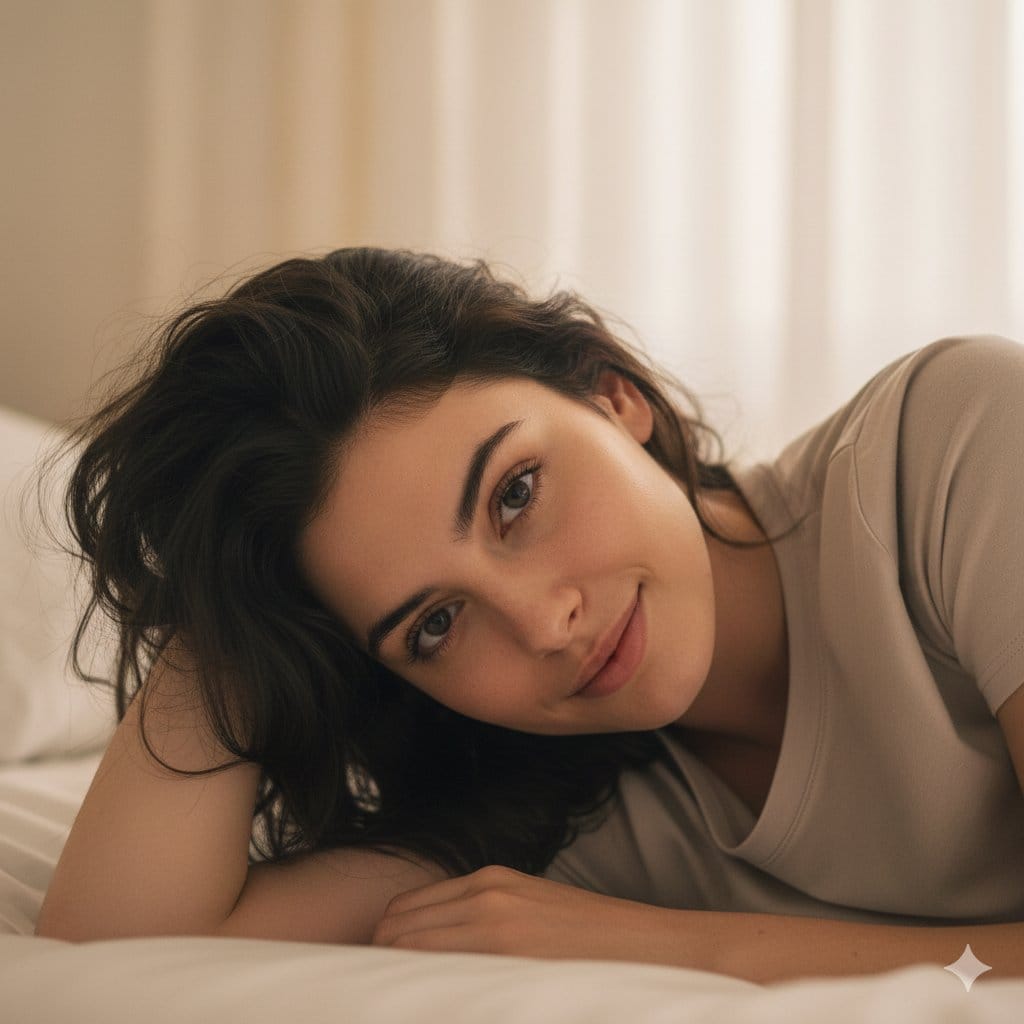 Structured Prompt for Natural Soft Portrait in Bedroom