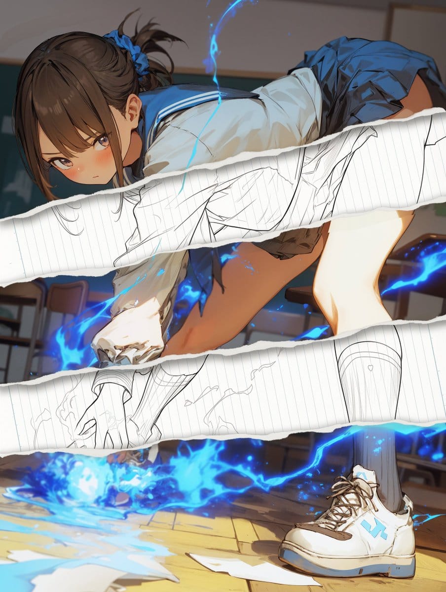 Style Change Prompt for Damaged Areas: Lost Love Girls