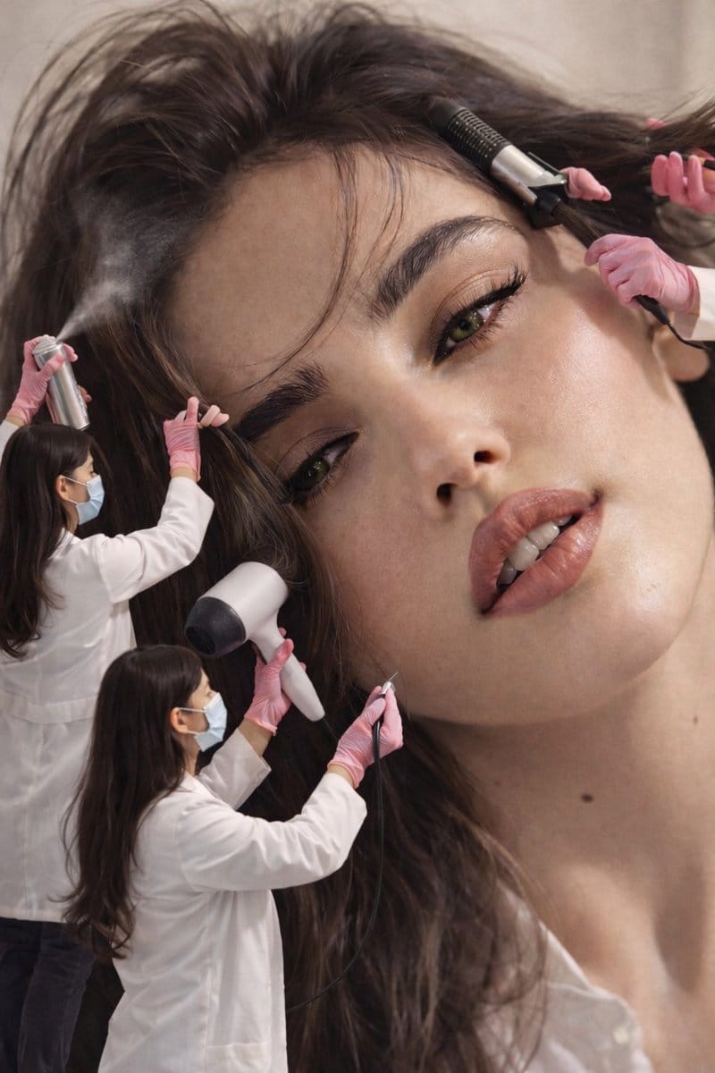 Surreal Editorial: Miniature Makeup Artists