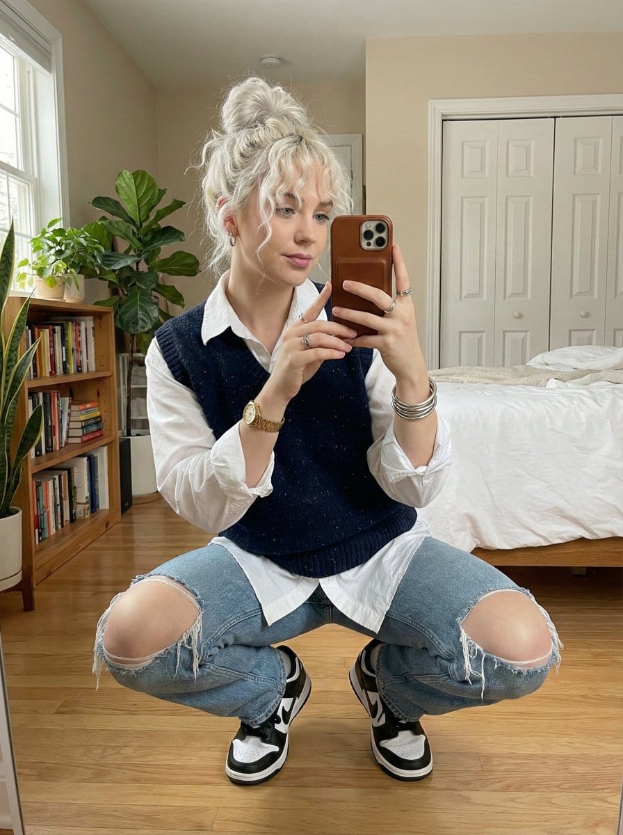 Surreal Video: Still Subject in Chaotic Flood