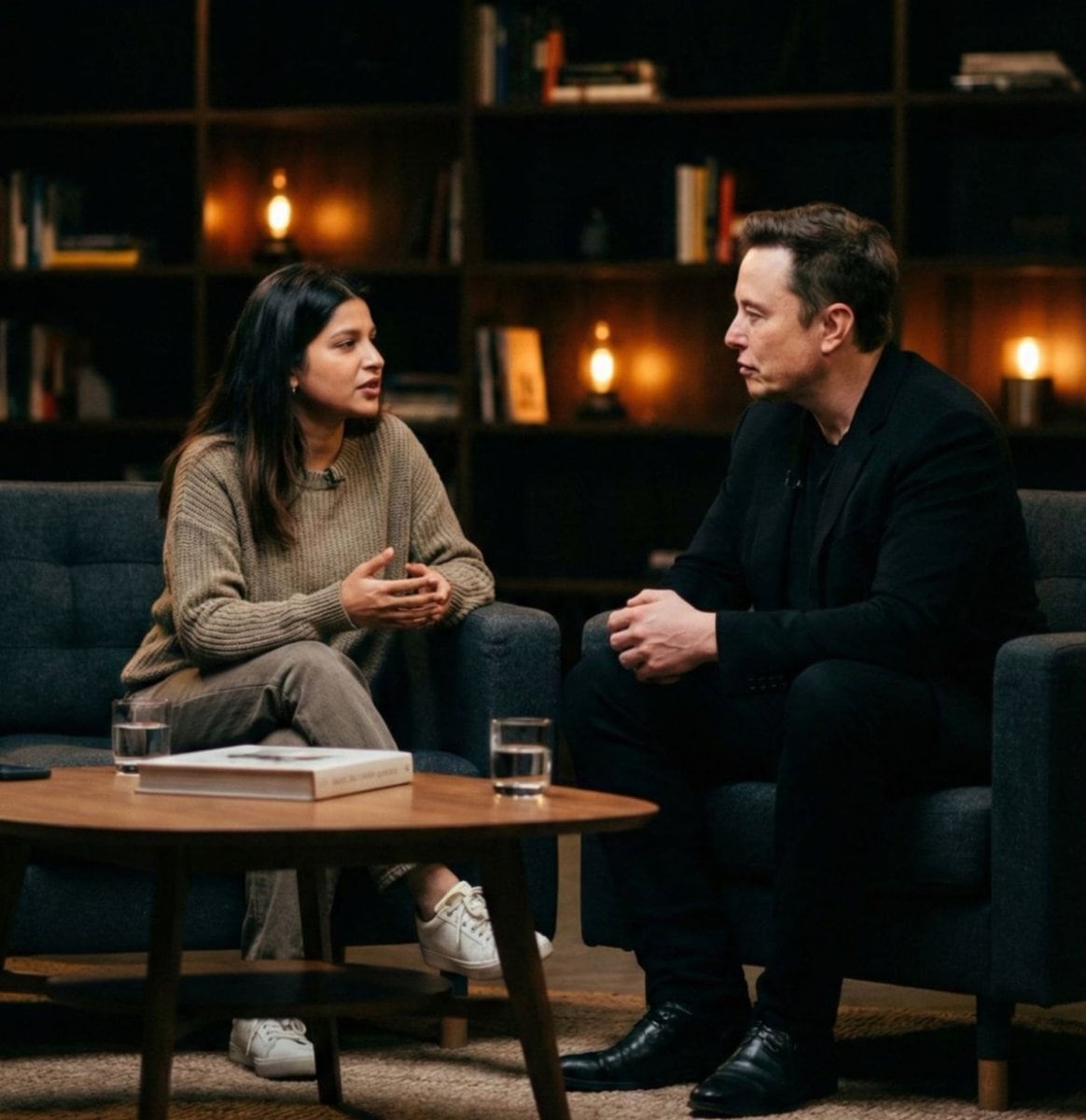 Talk-Show Style Celebrity Interview Photo