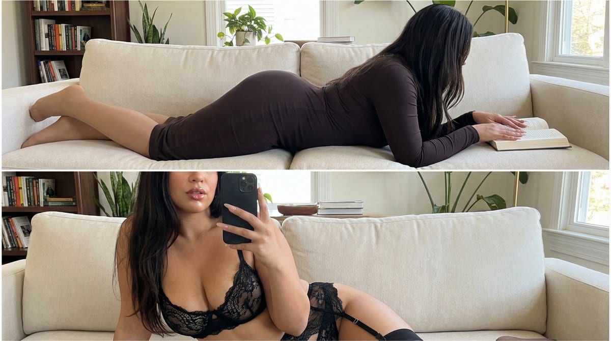 Two-Frame Candid Intimacy Identity Lock Prompt