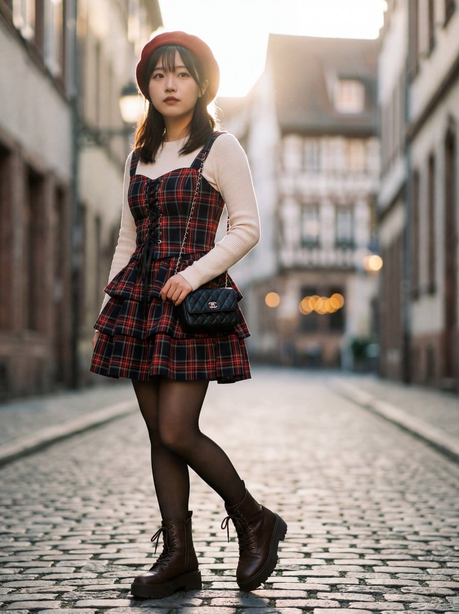 Ultra-Detailed Gothic Lolita Fashion Portrait