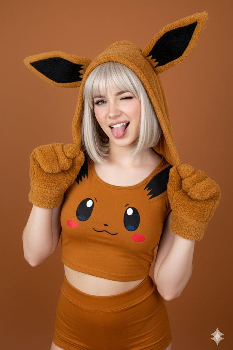 Ultra-photorealistic Eevee Cosplay Portrait
