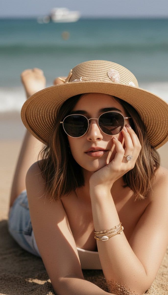 Ultra-Realistic Beach Portrait with Identity Lock