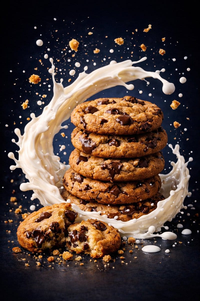 Ultra-Realistic Commercial Food Photography Prompt (Biscuits)