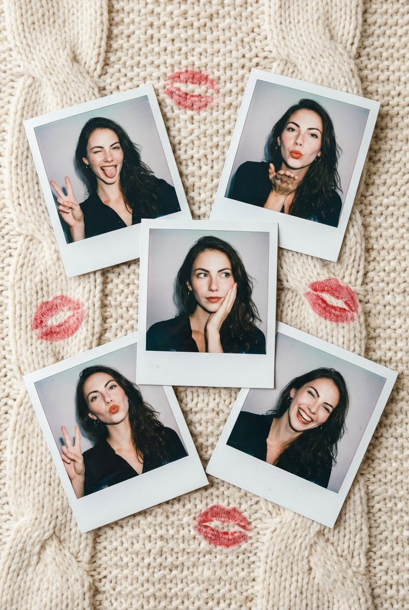 Vintage Polaroid Photo Collection Prompt