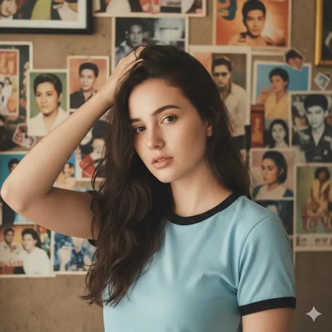 Vintage Portrait with Thai Celebrity Posters