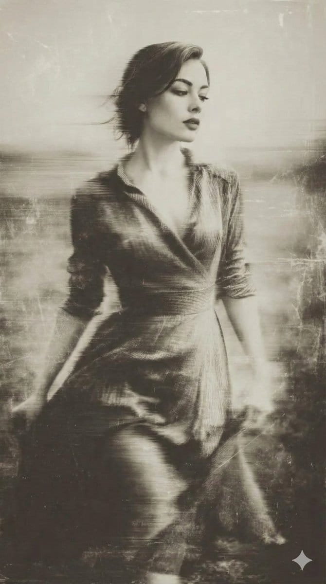 Vintage Wet-Plate Photograph Portrait