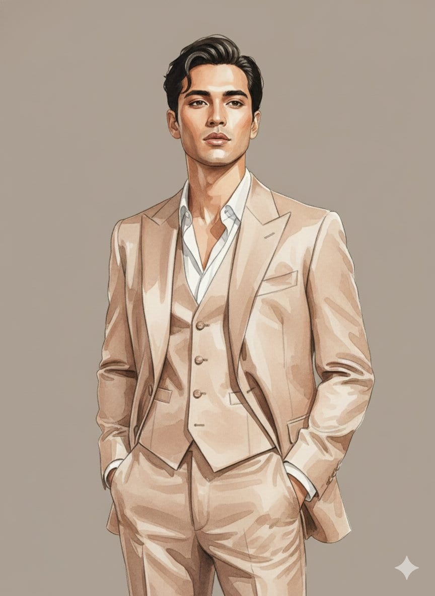 Watercolor Fashion Editorial Identity Preservation