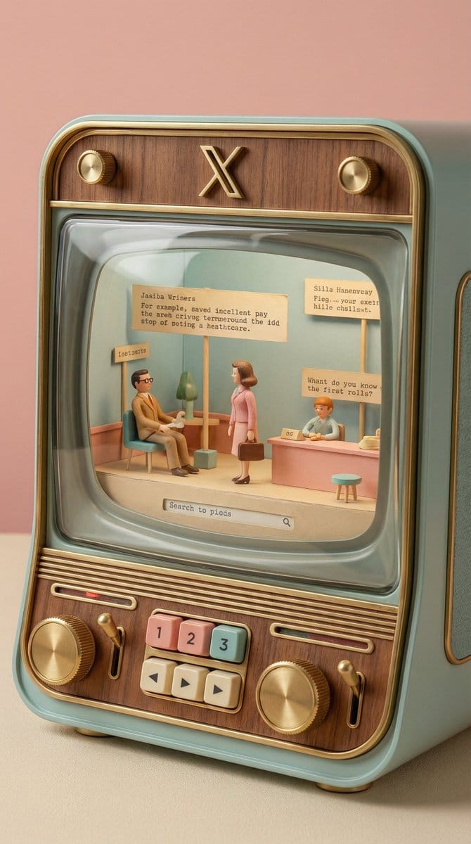 Wes Anderson-designed X App Mobile Interface