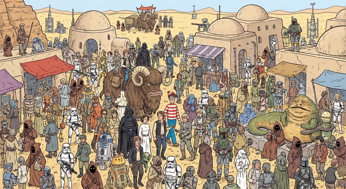 Where’s Waldo Star Wars scene