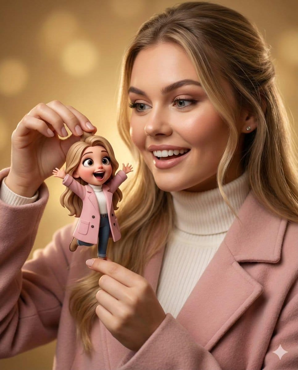 Whimsical 3D Character Interaction Portrait