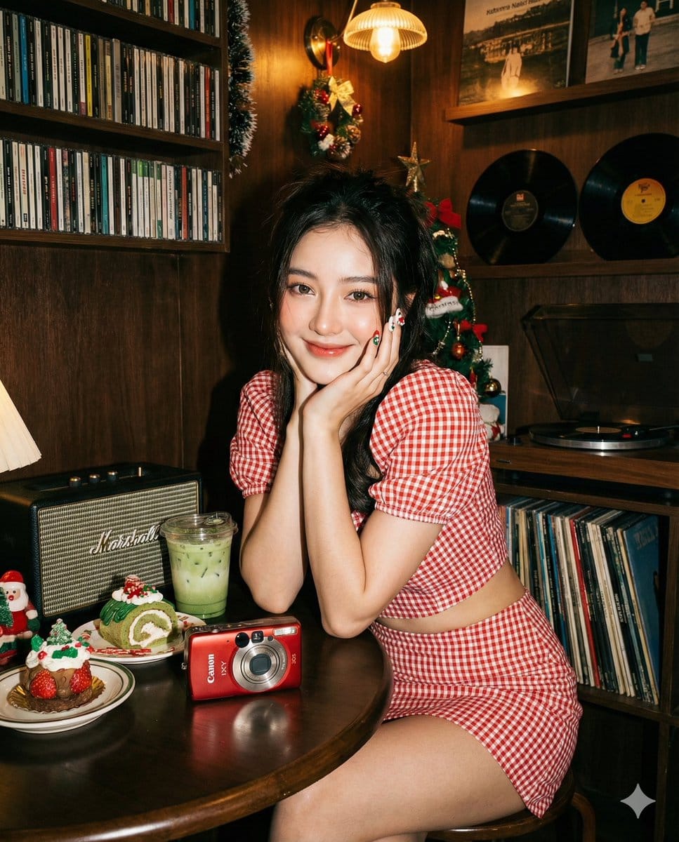 Y2K Douyin-Style Portrait with Direct Flash Prompt