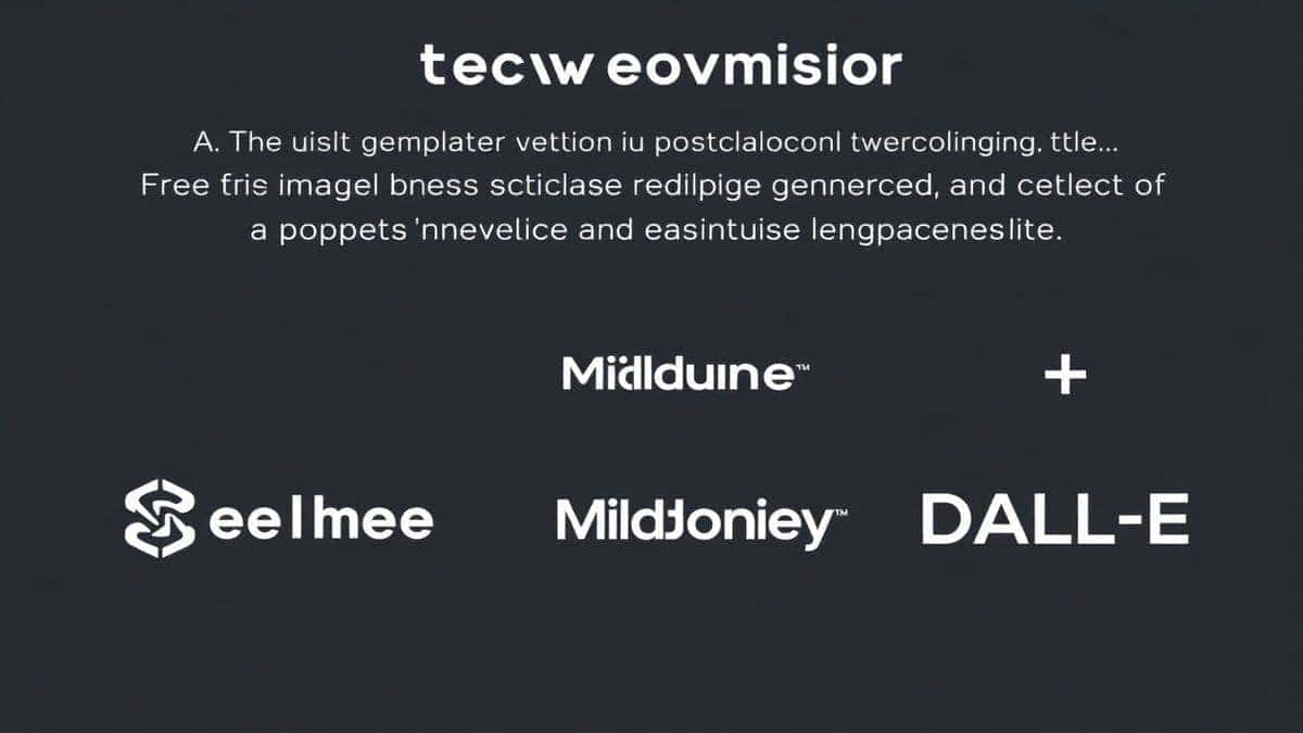 A visual comparison chart showing three logos generated from the same prompt, one from Free AI Image Generator, one from Midjourney, and one from DALL-E, highlighting the text clarity and vector style of the first option, infographic style, clean design A visual comparison chart showing three logos generated from the same prompt, one from Free AI Image Generator, one from Midjourney, and one from DALL-E, highlighting the text clarity and vector style of the first option, infographic style, clean design