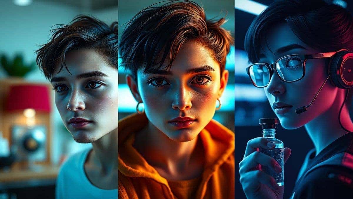 three AI generated images side by side comparing Flux, Cogview, and ZImage styles, photorealistic portrait, anime scene, product mockup, bright studio lighting, 4k detail