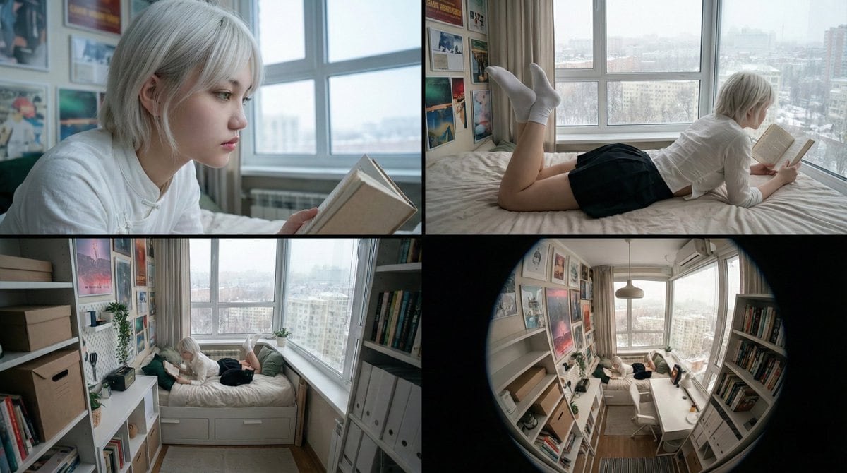 16:9 Cinematic Storyboard from References