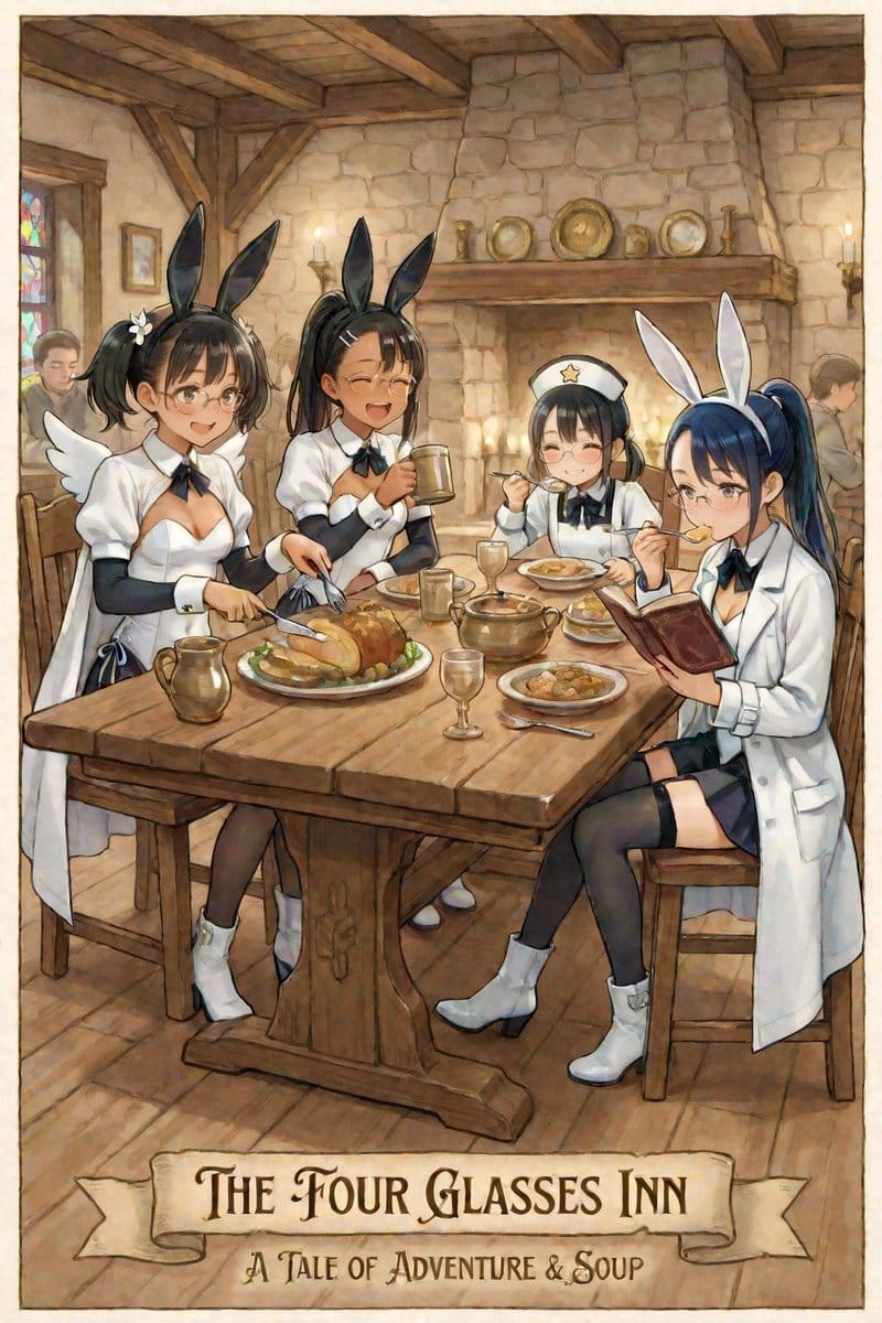 AI Illustration of a Girl at an Inn