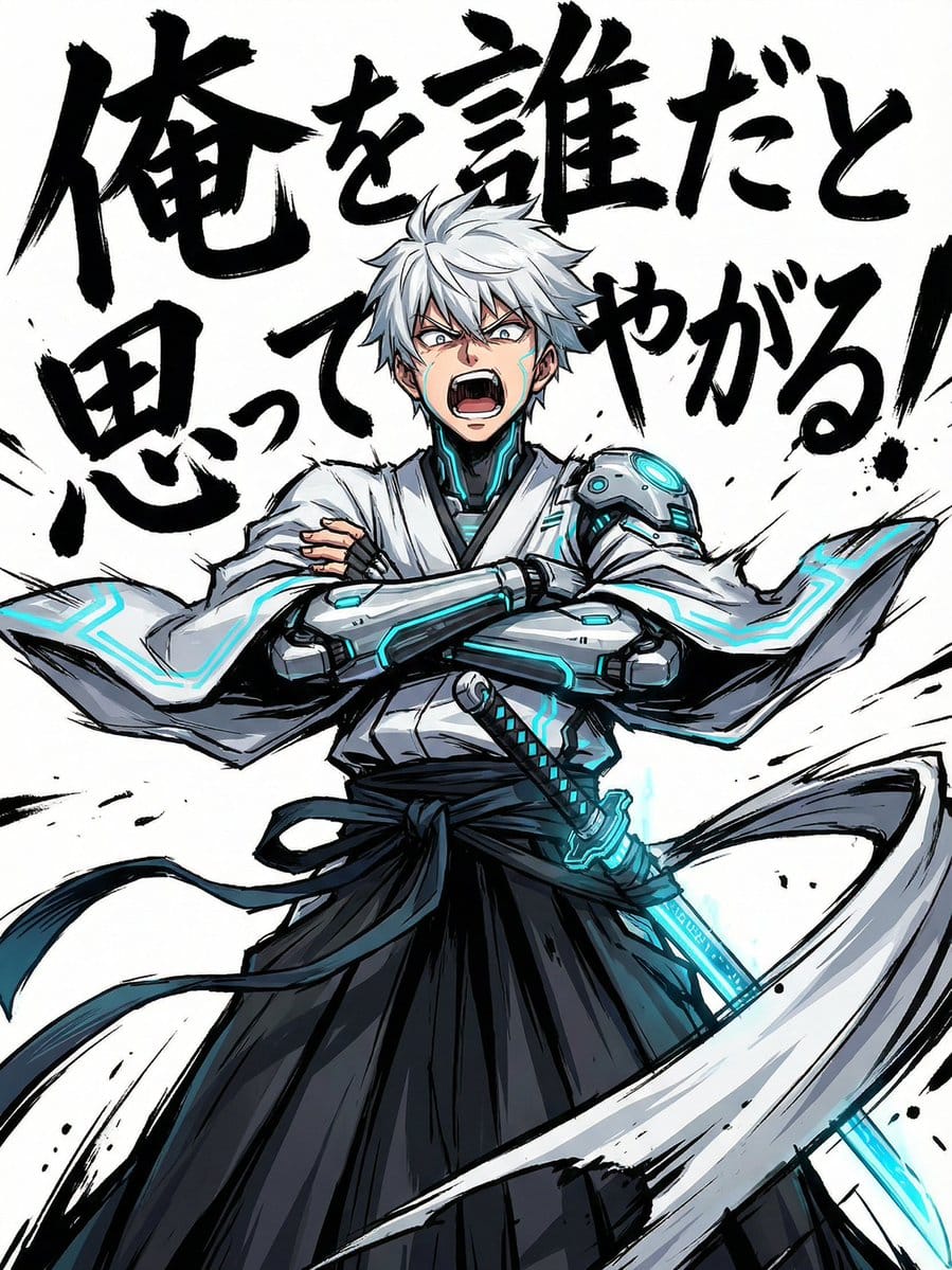 Gurren Lagann Style 'Gaina-Dachi' Anime Stance Prompt