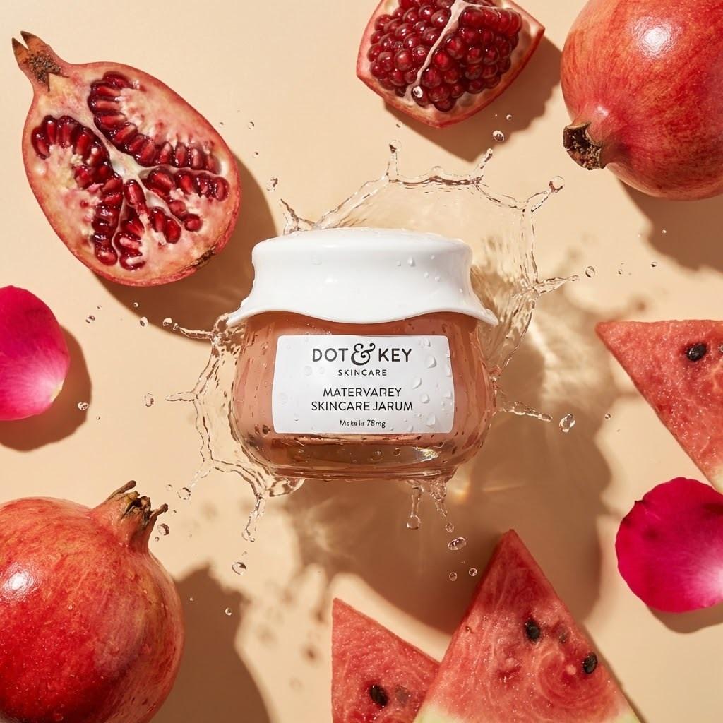 High-End Skincare Product Flat Lay