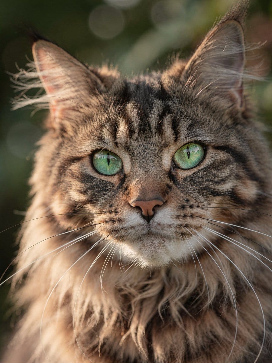 Hyper-Realistic Maine Coon Portrait