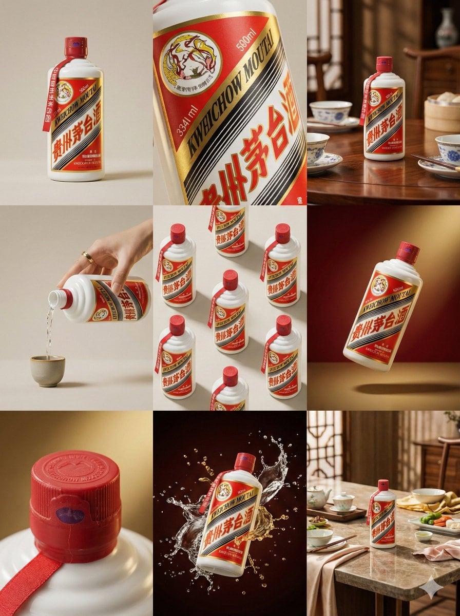 Moutai Brand 3x3 Visual Storyboard