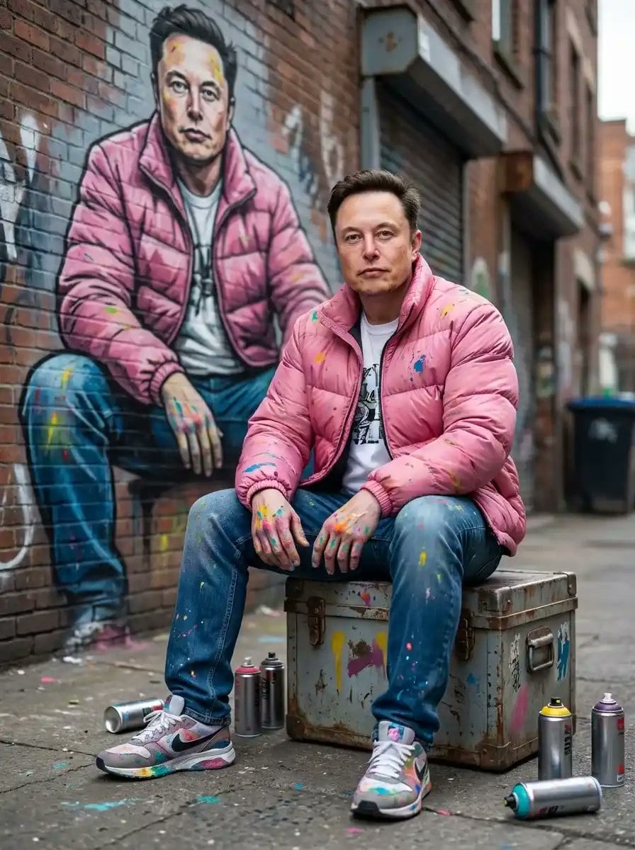 Photorealistic Cinematic Street Portrait with Exact Facial Reference