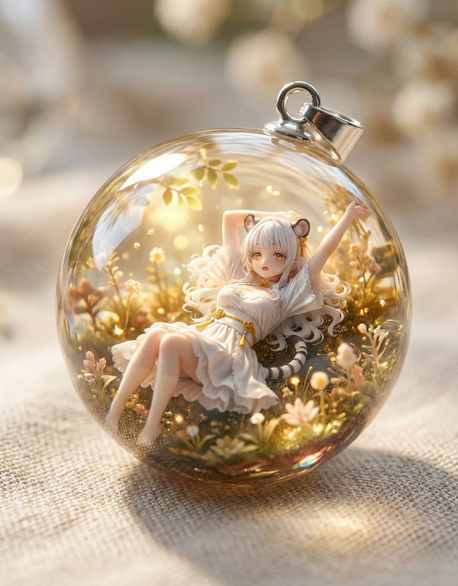 Resin Charm Illustration Prompt