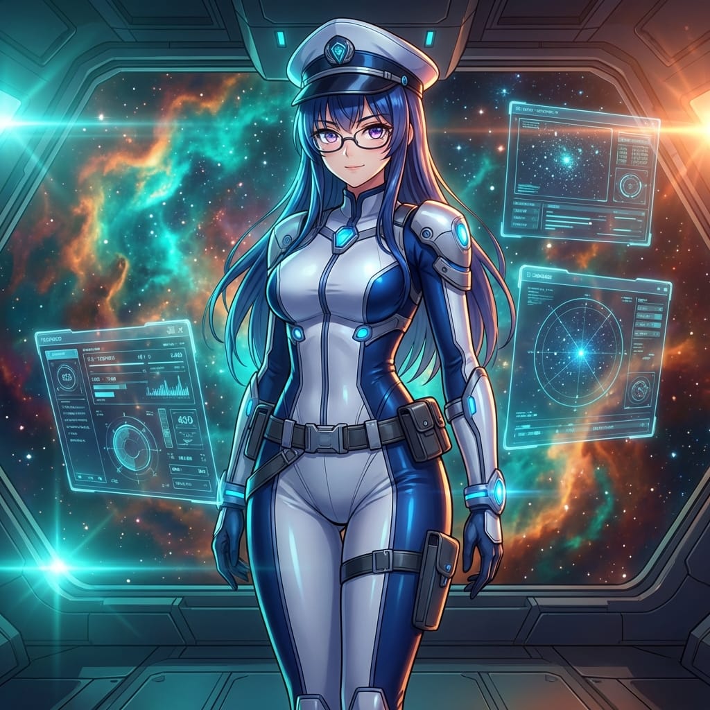 Sci-Fi Space Commander Portrait Prompt
