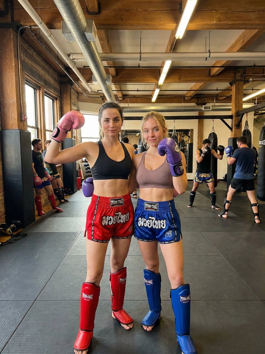 Sensual Sports Photography of Two Women in a Boxing Gym