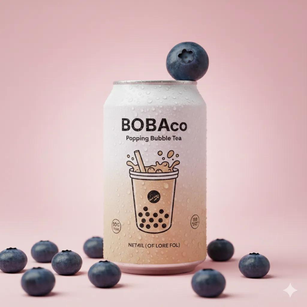 Studio Product Photo Prompt for Boba Tea Can (Duplicate)