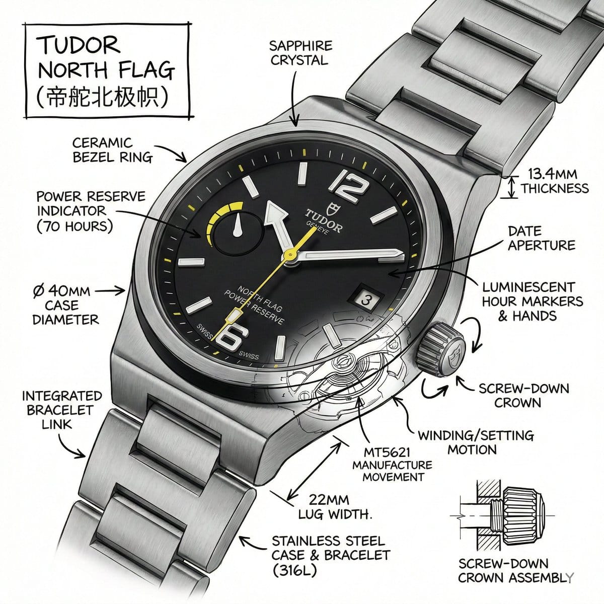 Technical Infographic for E-commerce Product Description