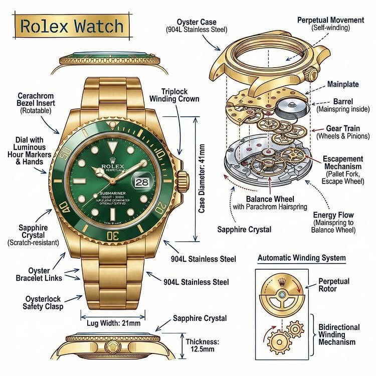 Technical Infographic Overlay on a Photorealistic Object