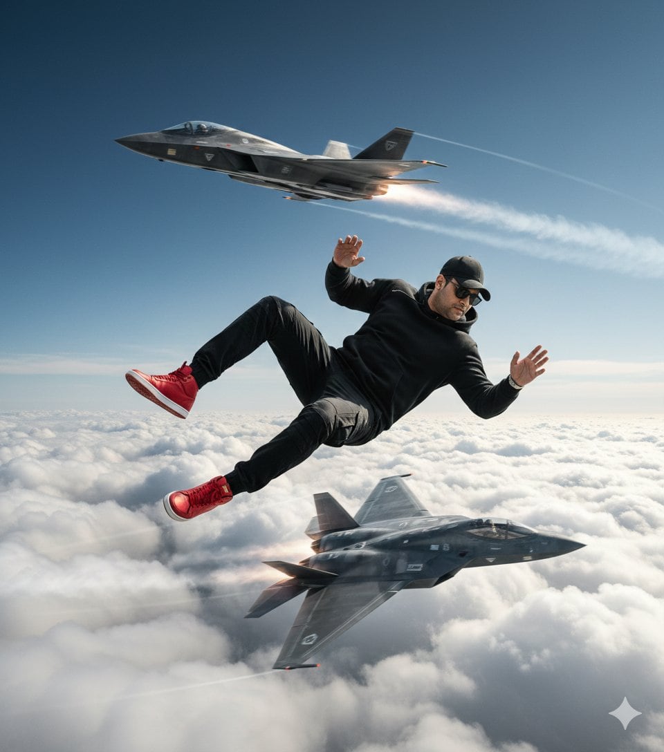 Ultra-Realistic Cinematic Scene of Floating in Mid-Air