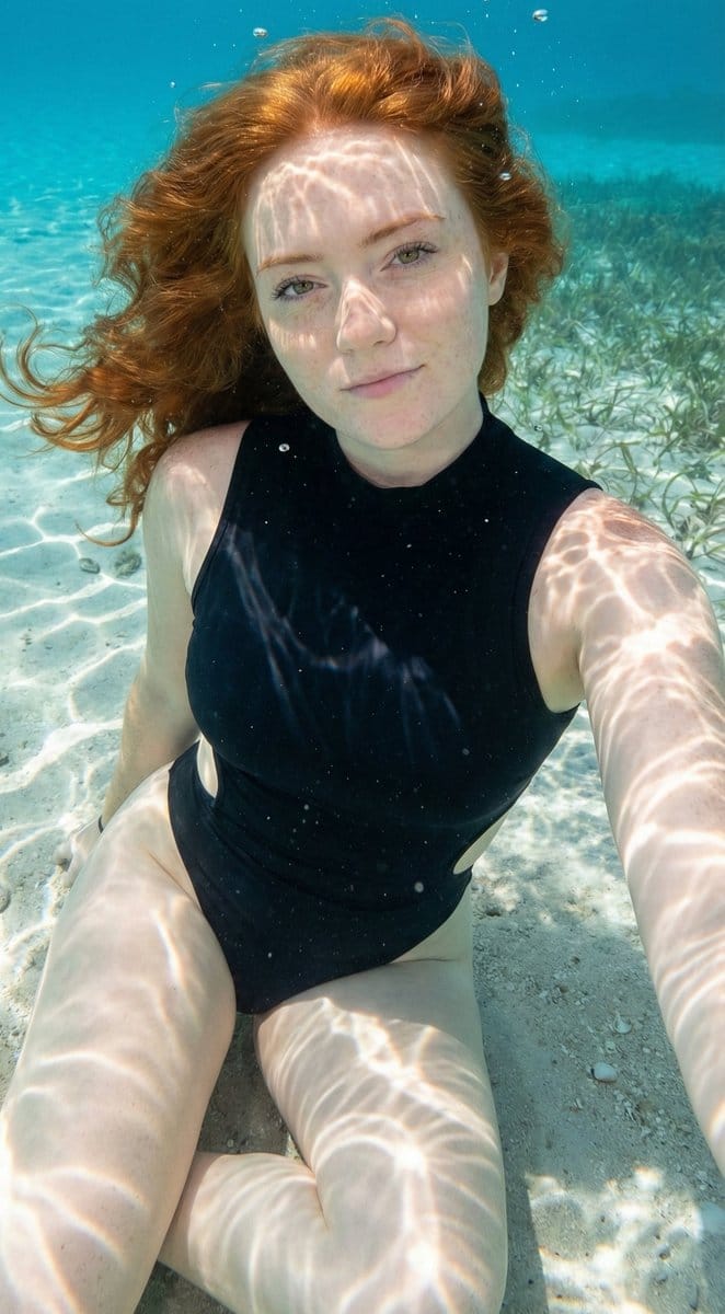 Underwater Portrait on the Seafloor
